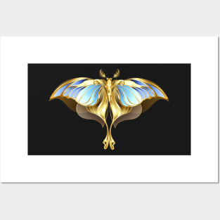 Mechanical Moth ( Steampunk Butterfly ) Posters and Art